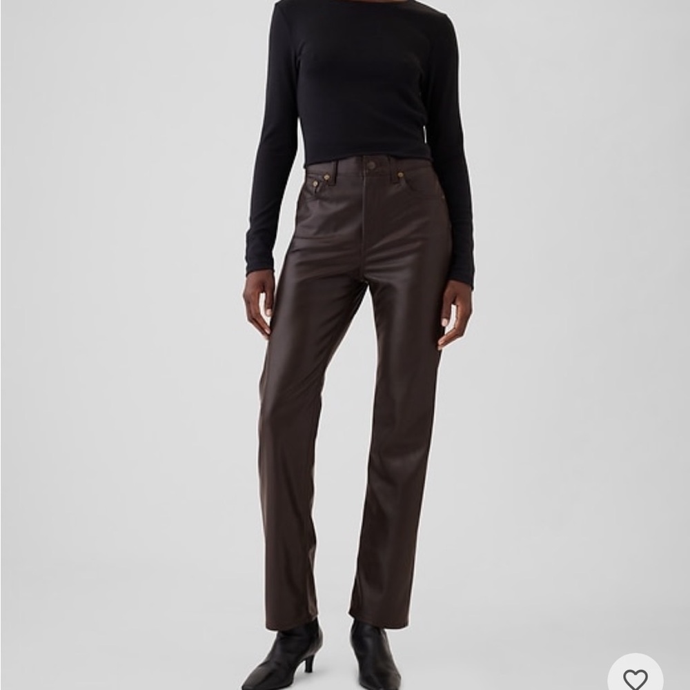Brown Leather Pants